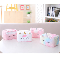 New Style Unicorn Cotton Plush Car Home Dual-Purpose Tissue Box
