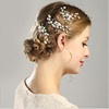 Chinese hairpin for bride, accessory from pearl, crystal, beaded bracelet, hairgrip