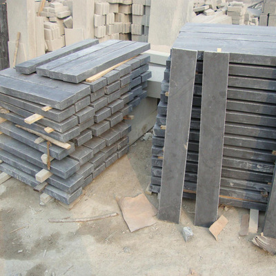 天然仿古民宿青石做旧面火烧青石山东青石板材