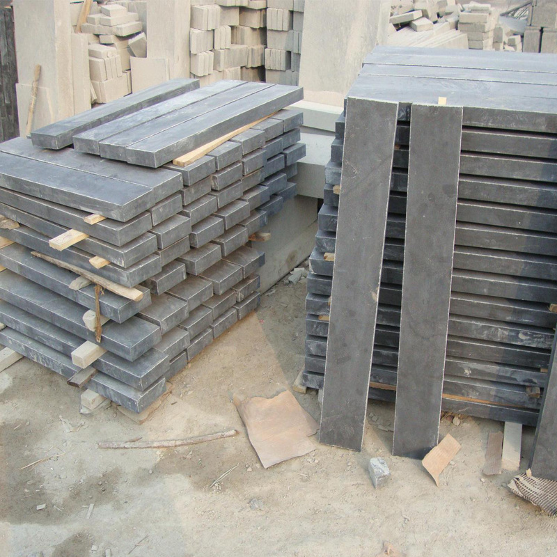 天然仿古民宿青石做旧面火烧青石山东青石板材