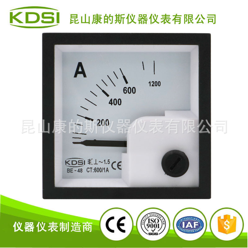 KDSI厂家供应指针式交流电流表BE-48 AC600/1A 配电柜用表