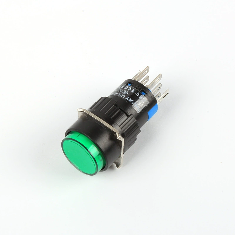 Round switch key with light, button, 16mm