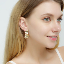 12g Weight Earrings Classification Travel, Birthday, Festival Occasion Women'S Gender Vintage Style Style Gold, Silver Color Exaggerated Circle Trendy Simple Korean Wild Earrings 8