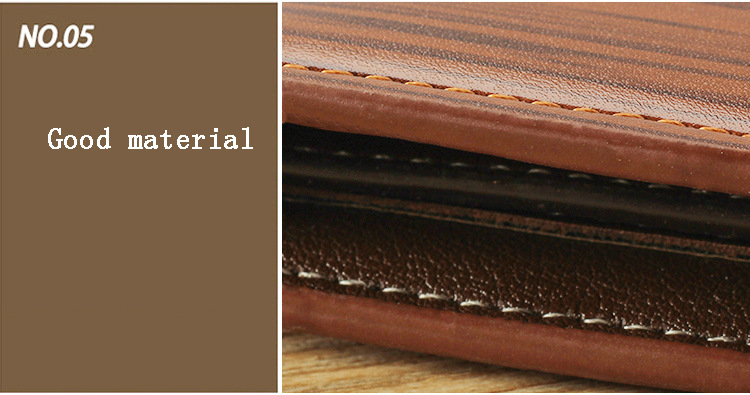 105g Weight Polyester Lining Material Open Closure Type Business, Travel Occasion Pu Leather Material Solid Color Pattern All Seasons Season Men'S Gender Basic Style Square Shape Blue Color New Men's Wallet Korean-style Short Wallet Glossy Wallet Fashion Loose-leaf Soft Leather Beauty Wallet Factory Wholesale 3
