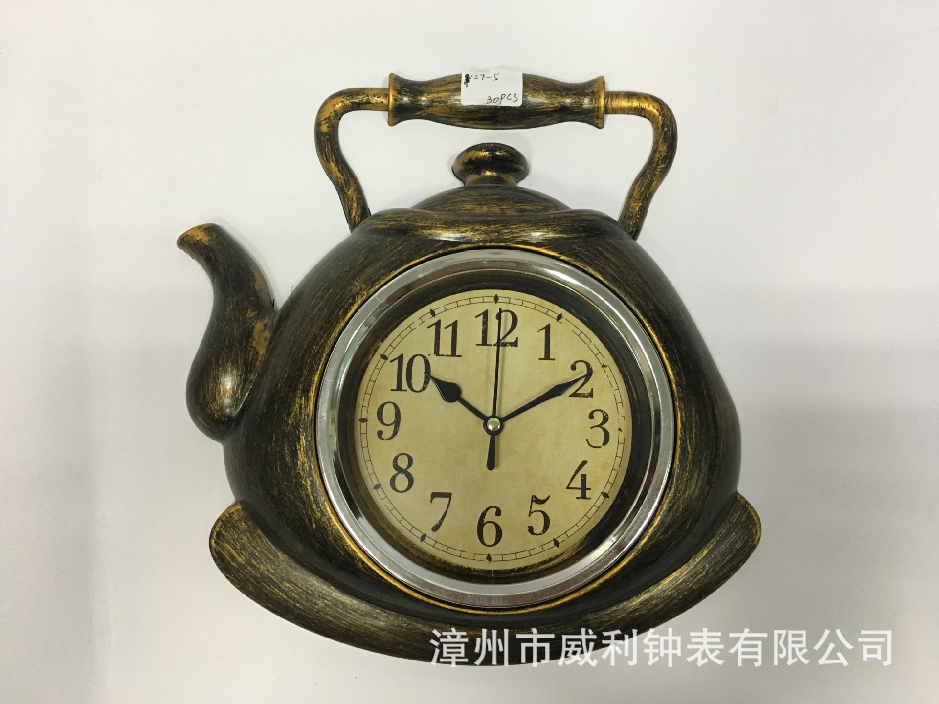 Serie de relojes de pared creativos para cocina - Diseños de tetera - Colores personalizables - Movimiento de cuarzo - Popular y al por mayor