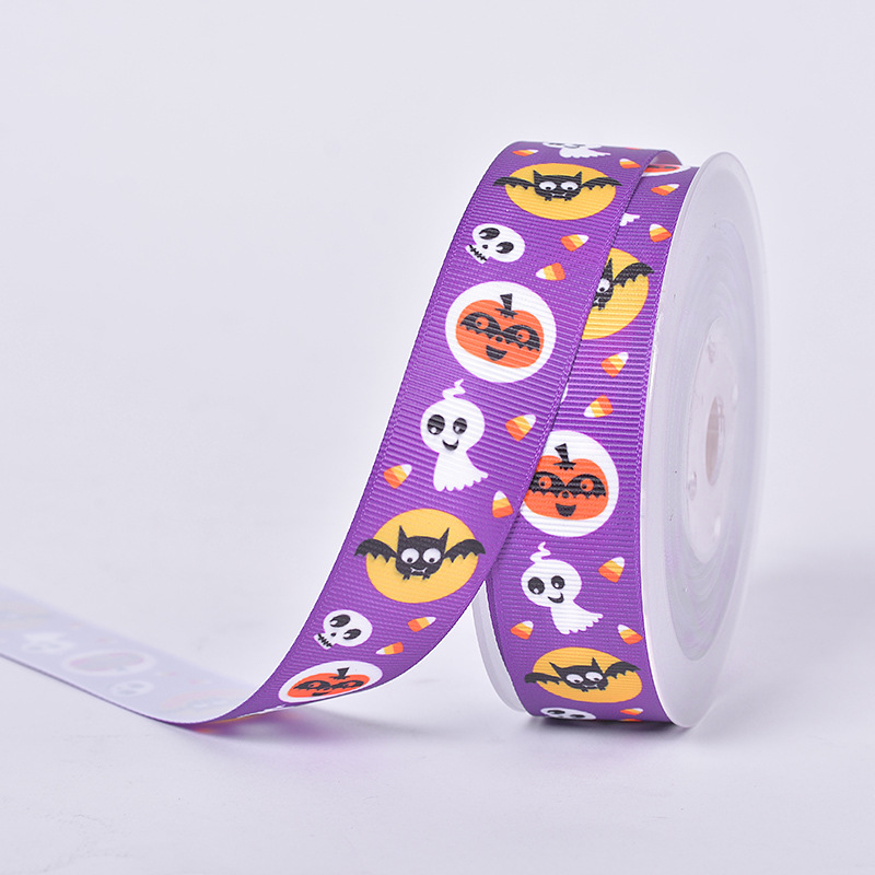 Cinta de Halloween al por mayor, 100 yardas, materiales para envolver regalos, decoración de Halloween, cinta de Halloween hecha a mano para bricolaje image 8