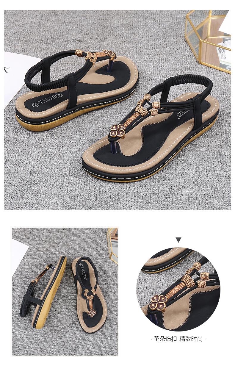 Cross-border supply 2025 new style sandal for women, thick-soled cake, large-sized women's sandal, fashionable Roman style, 36-43 undefined