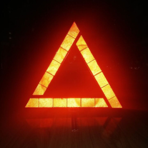 Small tripod warning sign for car, traffic emergency warning reflective sign folding tripod, car gift
