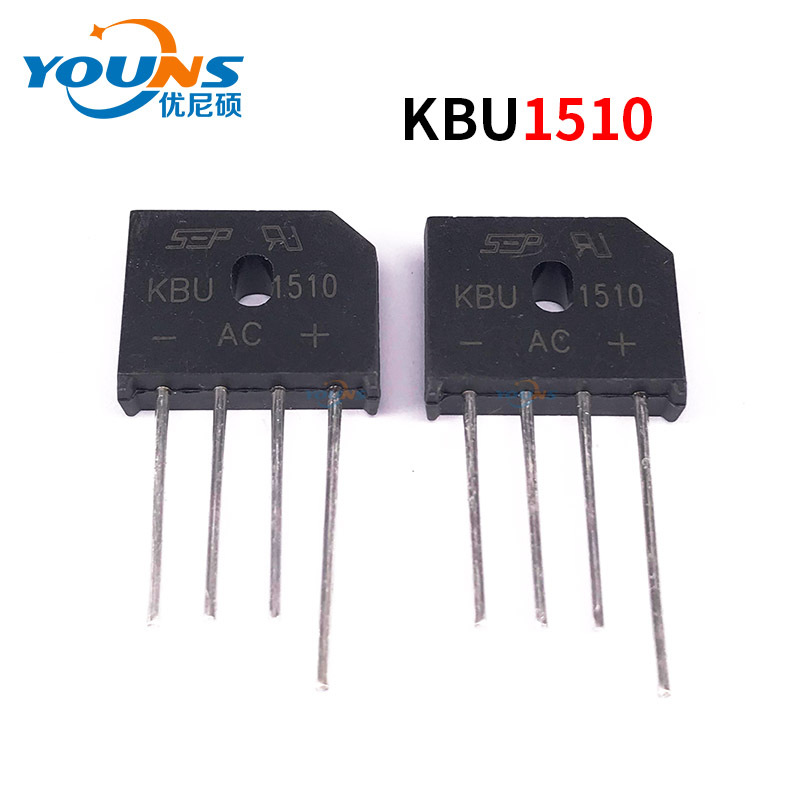 KBU1510整流桥堆15A 1000V 扁桥DIP-4 LED电器电源适配器质量稳定