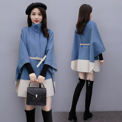 Woolen coat female 2019 Autumn and winter Mid length version Korean Edition fashion Long sleeve Easy