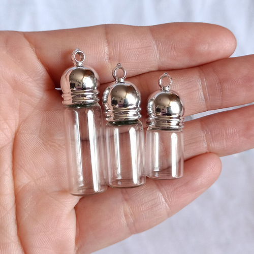 Rare product source transparent perfume essential oil refilling bottle pendant wishing bottle necklace pendant accessories wholesale