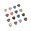 Crystal pendant heart-shaped, bracelet, necklace, hair accessory, 12mm