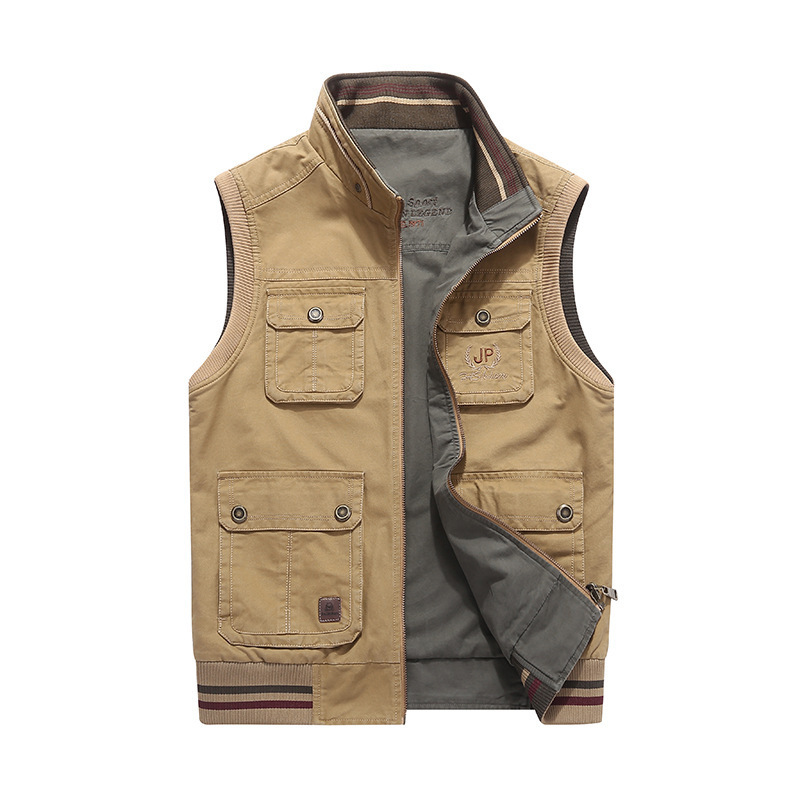 Autumn casual cotton double-sided vest