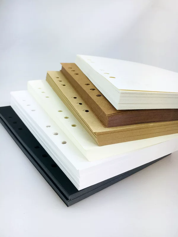 Factory custom A4 live page paper card card porous live pages B5A5 student usespiece book -based core blank inner pages