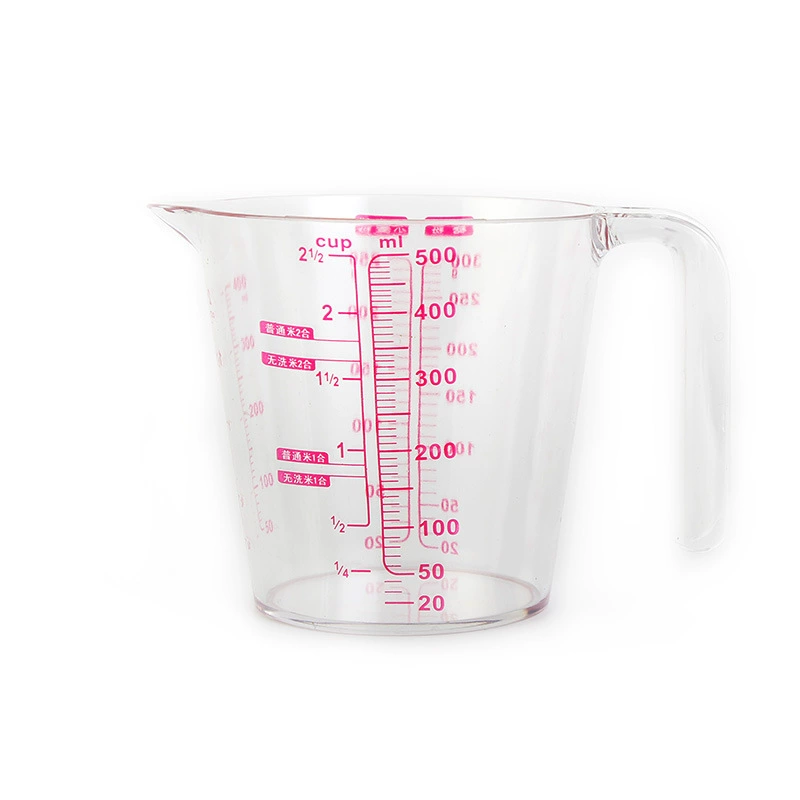 High quality transparent measuring cup, 500 ml