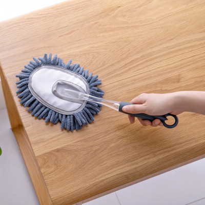 供应超拓快乐牌时尚手持式短款雪尼尔除尘扫 桌扫 汽车尘掸