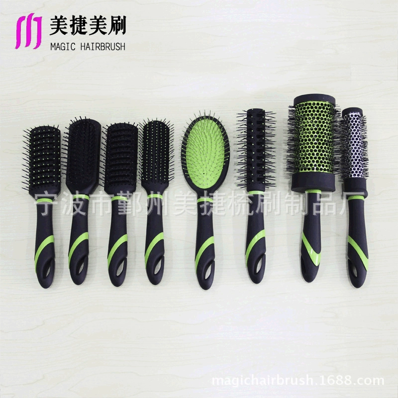 Профессиональная поставка небольшой расчески для завивки волос, расчески для завивки волос с большой волной, цилиндрической расческой для завивки прямых волос