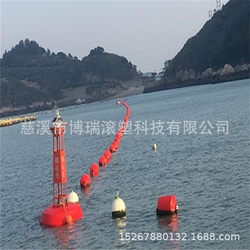 供应舟山直径1.8高2.25米航道航标 拦截船只塑料浮标