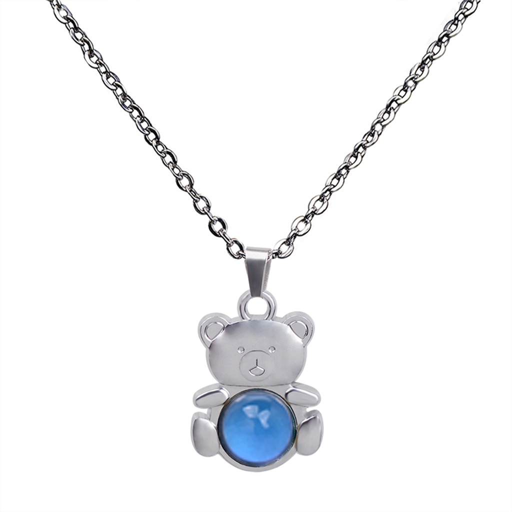 Zinc Alloy Pendant Material Wholesale Jewelry Animal 201 Stainless Steel Arylic Zinc Alloy Acrylic White-Plated K Plating Necklace
