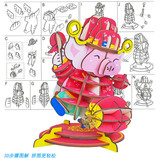 Деревянный конструктор, игрушка, DIY, на удачу, 3D