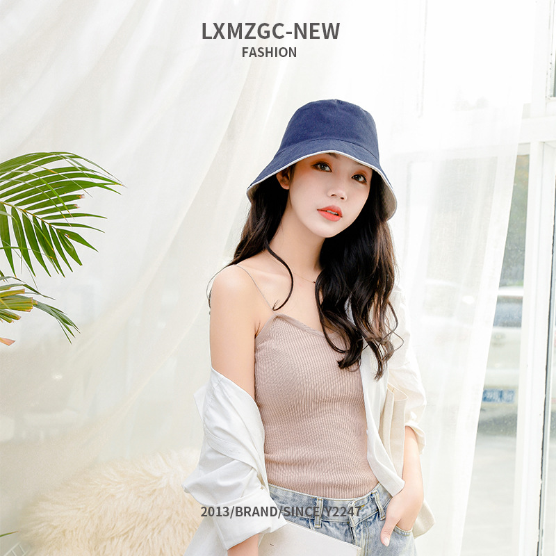 brim solid color hat  NSTQ21411