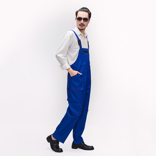 Workwear Factory Uniform Automotive Protective Coveralls Overalls with Belt Pants Durable Suspender Pants