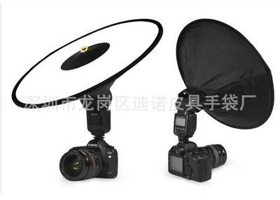 厂家直批锥形柔光箱直径44cm 环形机顶灯柔光罩外拍人像拍摄补光|ms