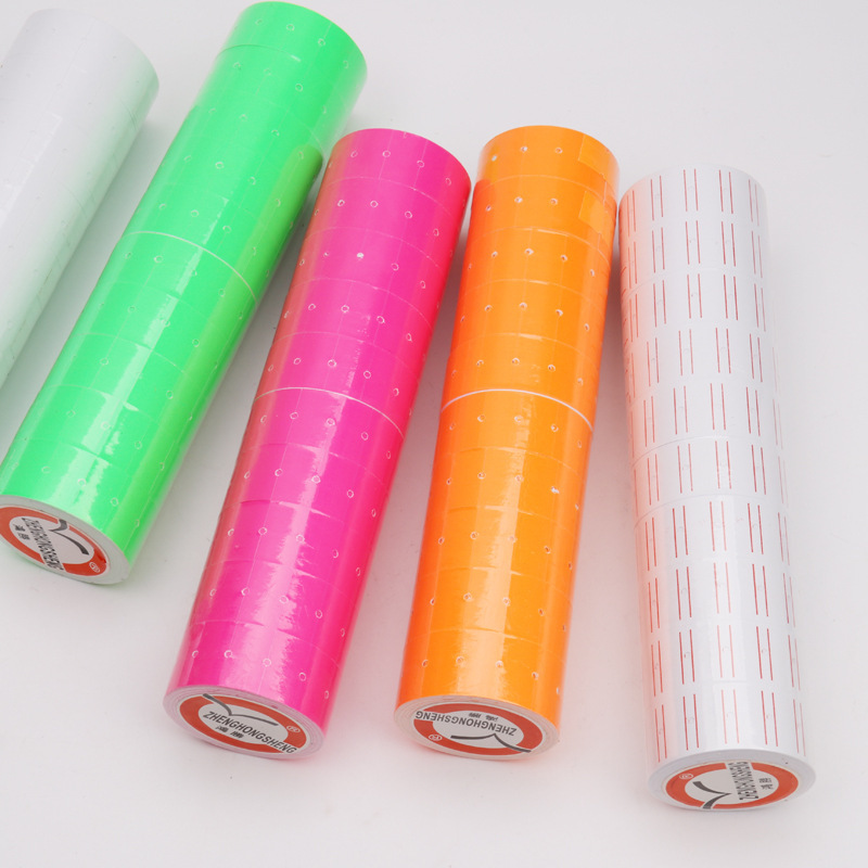 Colorful Single Row Coding Paper Supermarket Price Label Paper Price Paper Mx5500 Price Paper Price Label Sticker Colorful Single Row Coding Paper Supermarket Price Label Paper Price Paper Mx5500 Price Paper Price Label Sticker