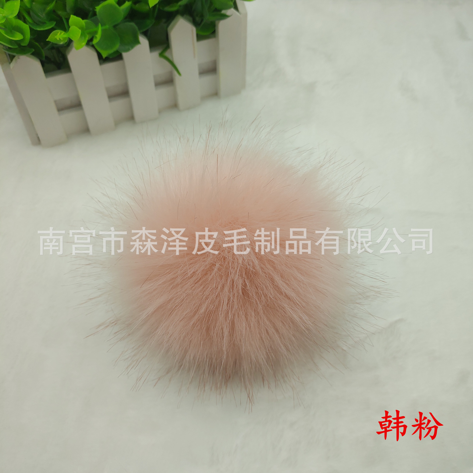 Venta caliente transfronteriza de imitación de piel de zorro de imitación de mapache de imitación de piel de conejo bola de piel sombrero colgante de color imitación de piel falsa bola