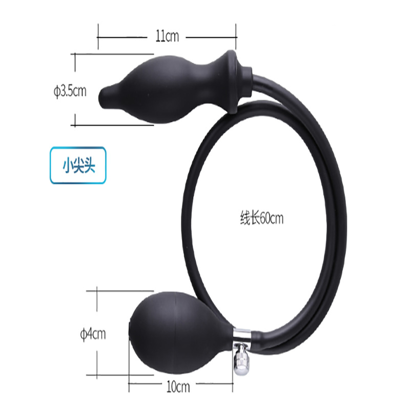 Plug anal infláble de silicona pareja coquetear juguetes sexuales para adultos dispositivos de masturbación: 50 / caja