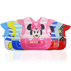 新款EVA卡通立体免洗饭兜 小孩吃饭防水罩衣 画画衣 翅膀马甲围兜