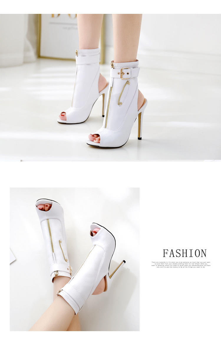 women s fish mouth front zipper sandals nihaostyles wholesale clothing NSSO81728