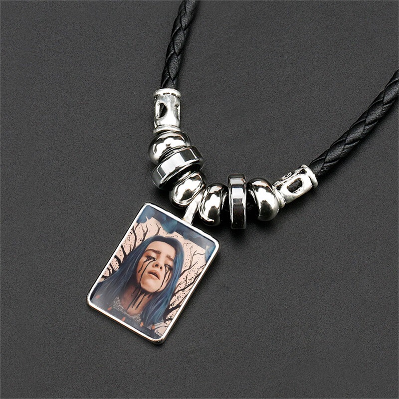 Cross-border Creative New Star Billie Eilish Billie Eilish Peripheral Time Gem Necklace