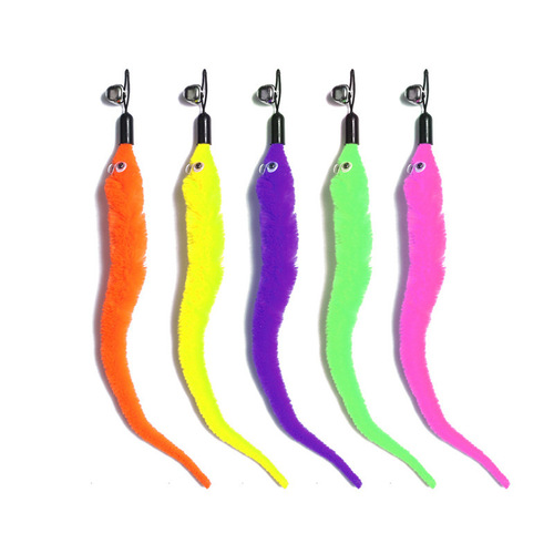 Manufacturer wholesale cat teaser replacement head, cat teaser feather replacement head, pearl big bird cat teaser accessories