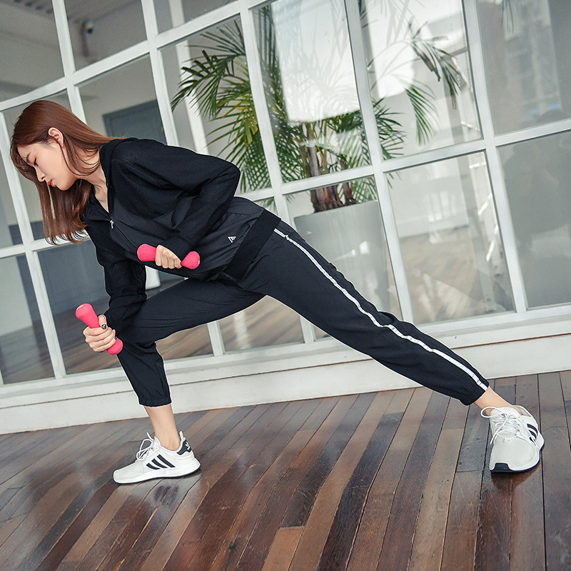 Sports sun protection clothing, hoody with zipper, sports suit, long-sleeve, quick dry jacket for yoga, internet celebrity 3