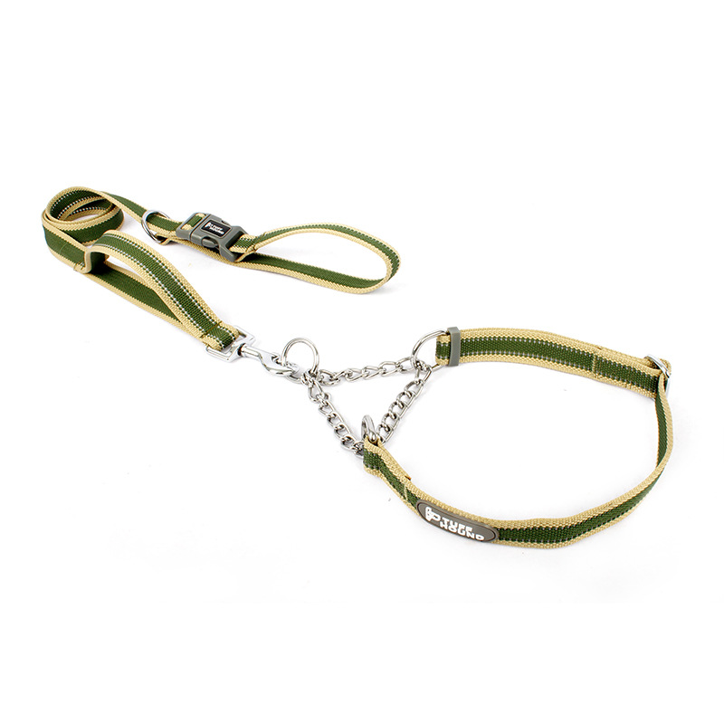 TUFFHOUND狗狗項(xiàng)圈牽引繩狗鏈鐵鏈脖圈頸圈P鏈套裝批發(fā)寵物用品