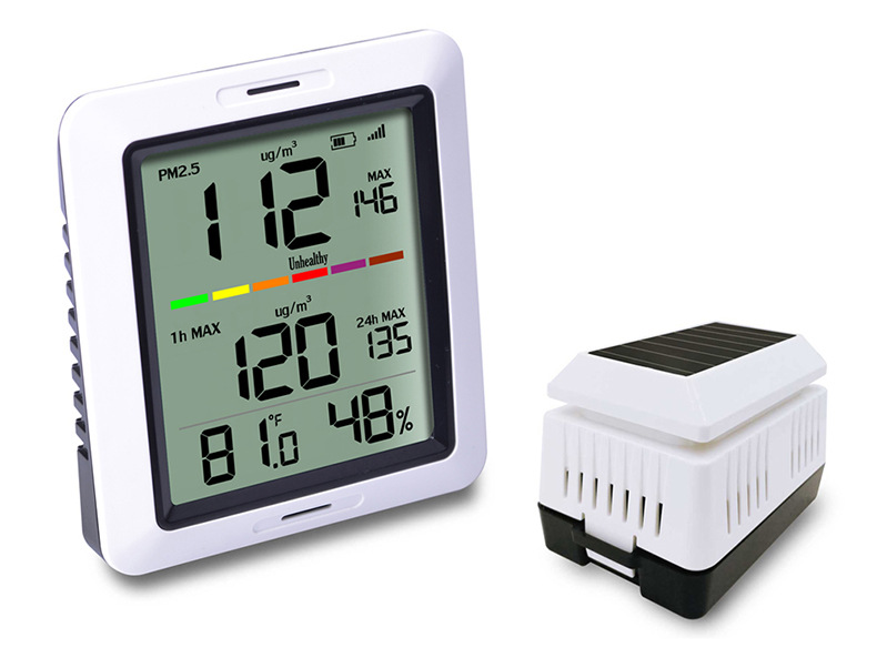 Moniteur de qualité de l air extérieur sans fil - Ref 3425310 Image 1