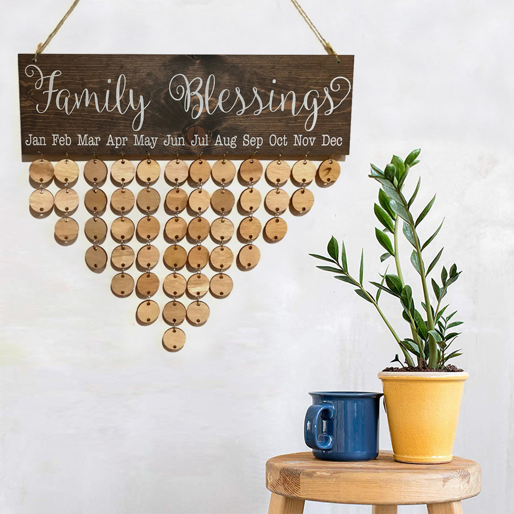 Pastoral Letter Wood Pendant display picture 11