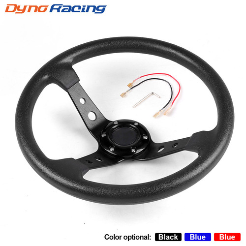 Manufacturer Direct Supply Car Modification 14-inch 350MM Universal Wheel PU Racing Game Competition Wheel