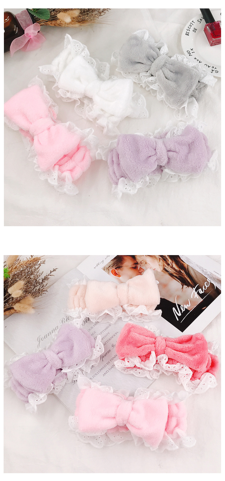 Korean Cute Sweet Lace Lace Headband Wholesale Women display picture 1