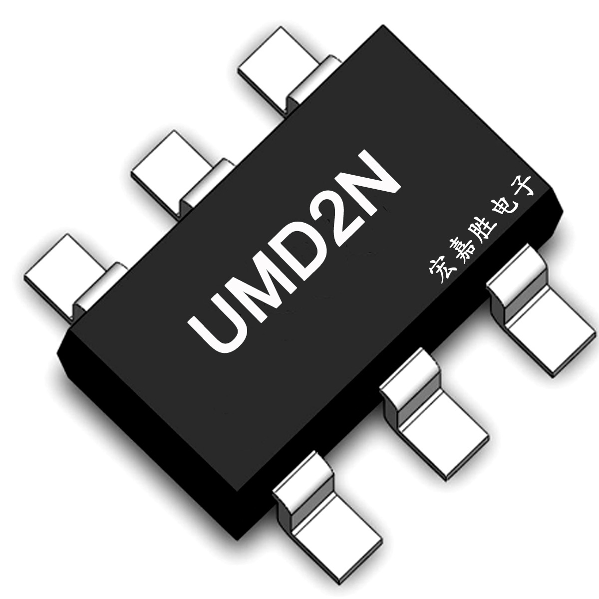 国产直销晶体管UMD2N SOT-363 丝印D2贴片三极管 复合管 芯片