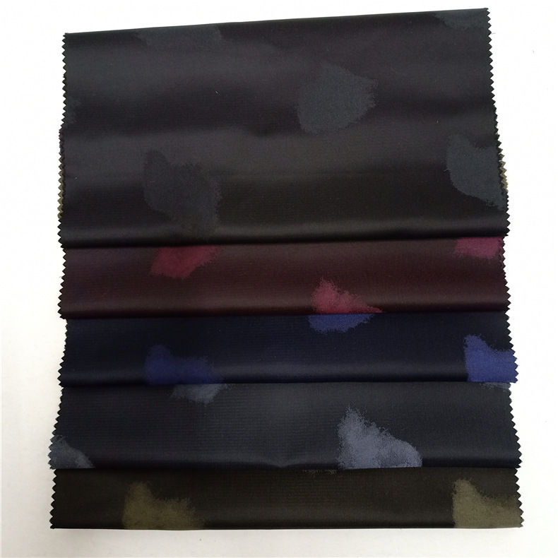 小清新彩虹云朵方块几何花纹色织大提花布料 全涤梭交织服装面料