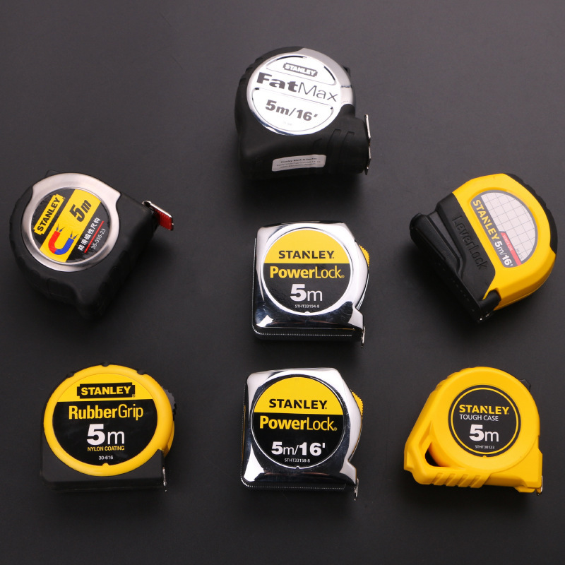 史丹利钢卷尺尺公英制卷尺家用 建筑用卷尺3m5m8m盒