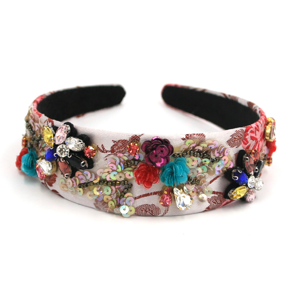 Fashion Baroque Trend Five-pointed Star Rhinestone Metal Headband Catwalk Headband Hair Accessories Nihaojewelry display picture 3