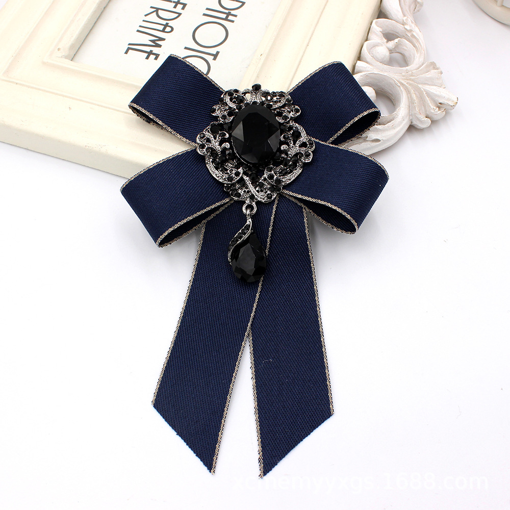 [Star Cat] European and American style black diamond bow tie star with new bow tie manufacturers wholesale supply cross-border TS80