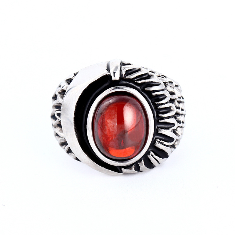 Titanium&Stainless Steel FashionRing(Steel color-8)Fine Jewelry NHIM1688-Steel-color-8