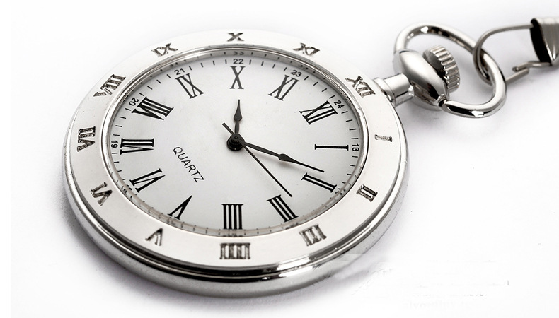 Creative Pocket Watch Personality Necklace Watch Vintage Pocket Watch Wholesale Silver Large Pocket Watch Single Glass Large Pocket Watch