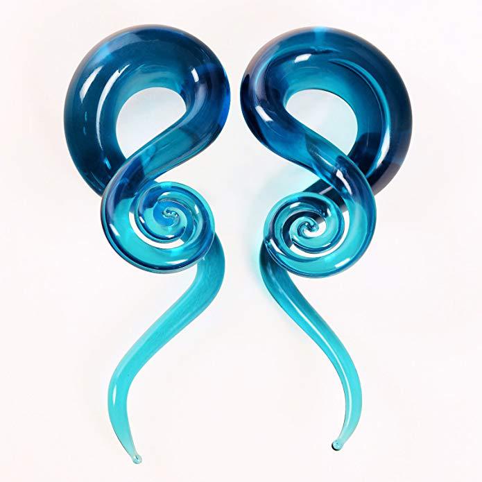 Glass earrings