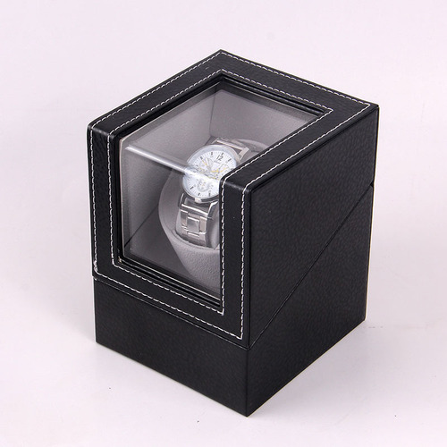 Leather mechanical watch watch shaker watch shaker 1-position electric motor box watch turner automatic watch box