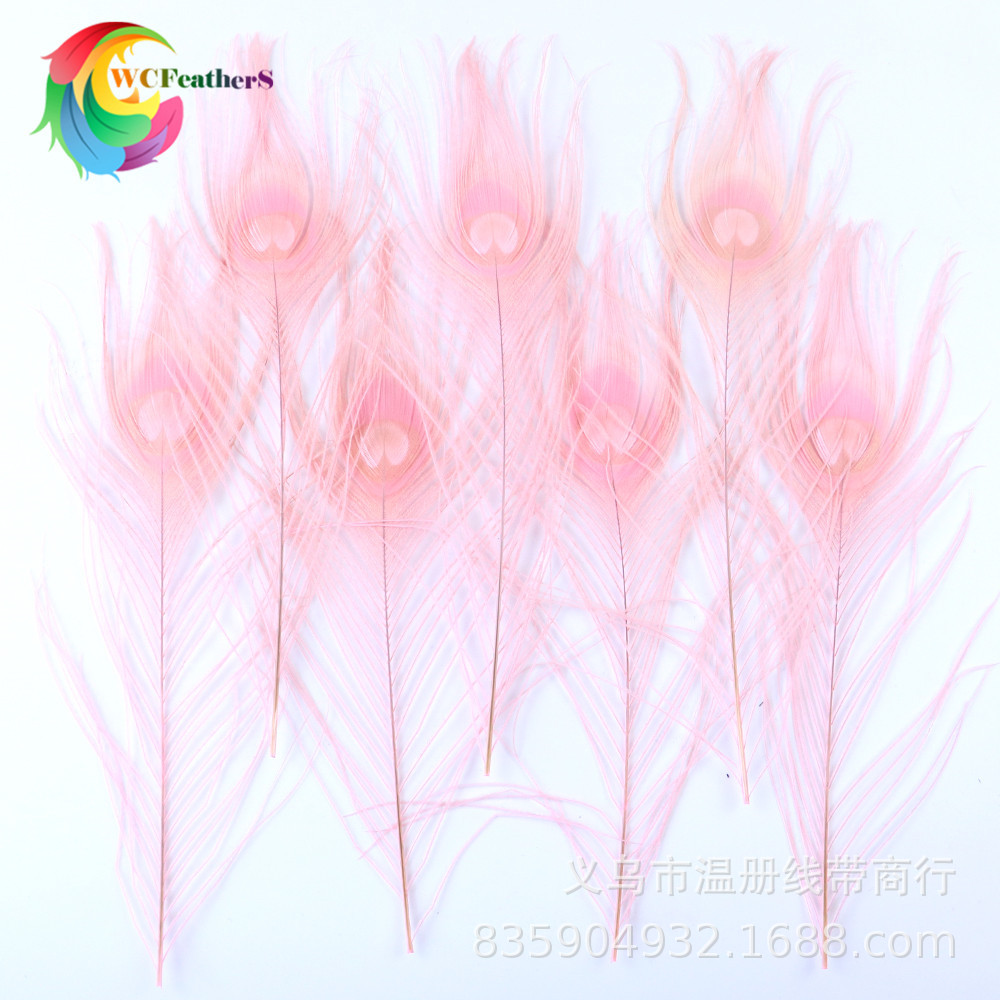 温册厂家直销天然孔雀羽毛DIY家居花瓶装饰婚庆道具新娘胸花材料详情图8